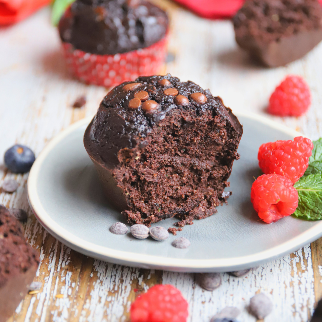 Low-Carb & Keto Schoko Zucchini Muffins