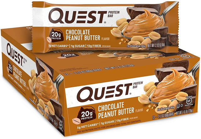Chocolate Peanut Butter Proteinriegel | Maxipack mit 12 Stück