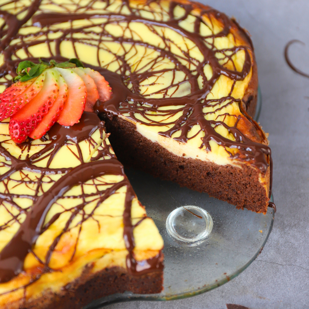 Low-Carb & Keto Cheesecake-Brownies