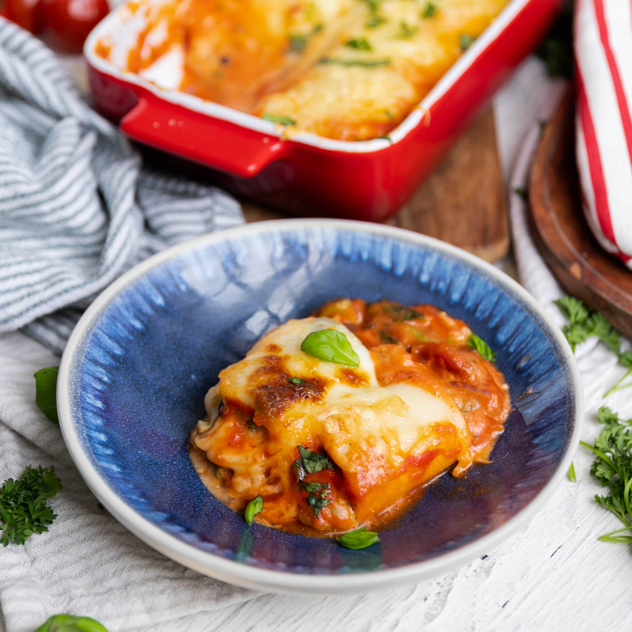 Low-Carb & Keto Spinat Cannelloni