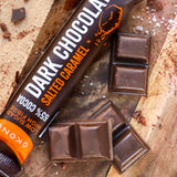 Dark Chocolate Salted Caramel Schokoriegel