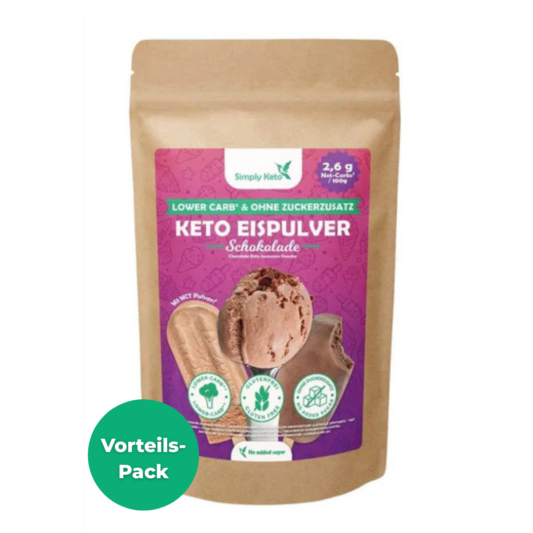 Lower-Carb* & Keto Eispulver | Schokolade | Maxipack 500g
