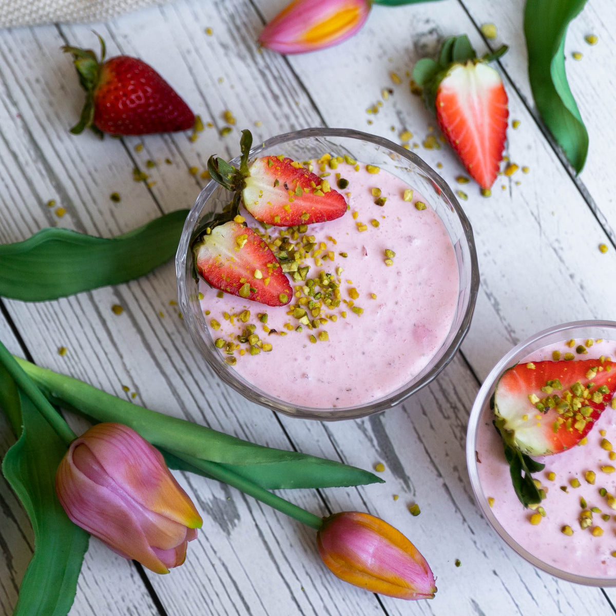 Low-Carb & Keto Erdbeer-Mousse