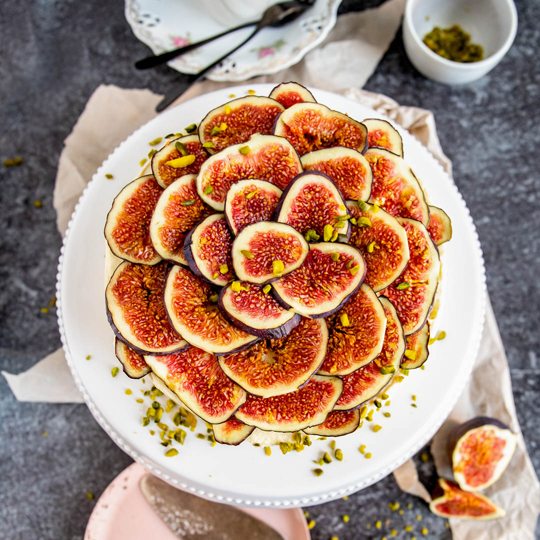 Low-Carb & Keto Feigen-Sahne-Torte