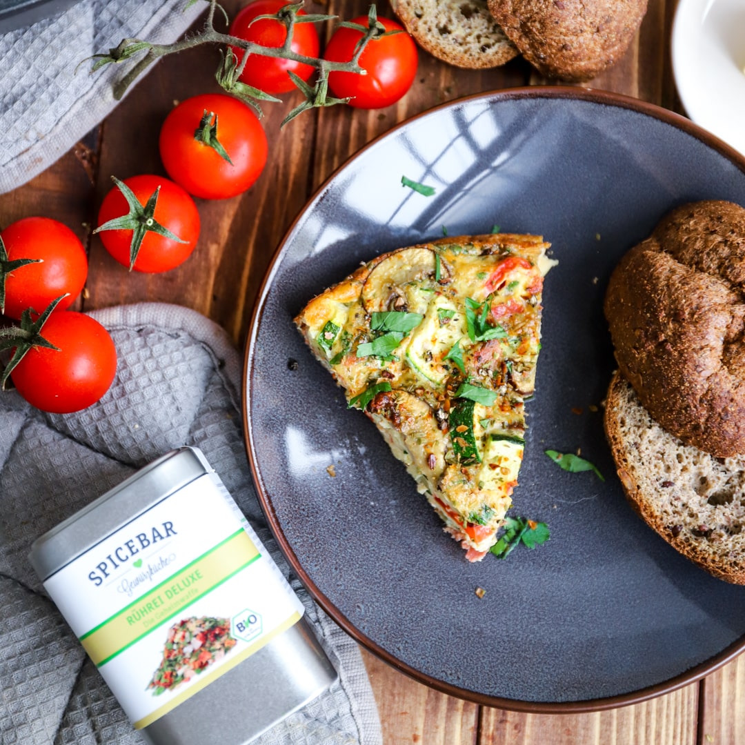 Low-Carb Frittata mit Serrano Schinken
