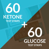 DAS KOMBIPACK | GKI-Teststreifen (60 Glukose + 60 Ketone)