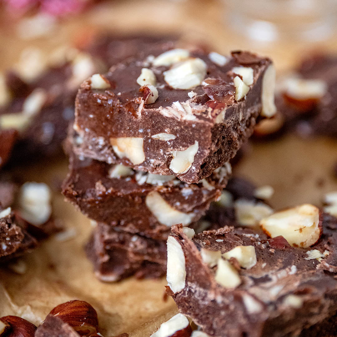 Ketobooster Haselnuss-Schoko Fudge