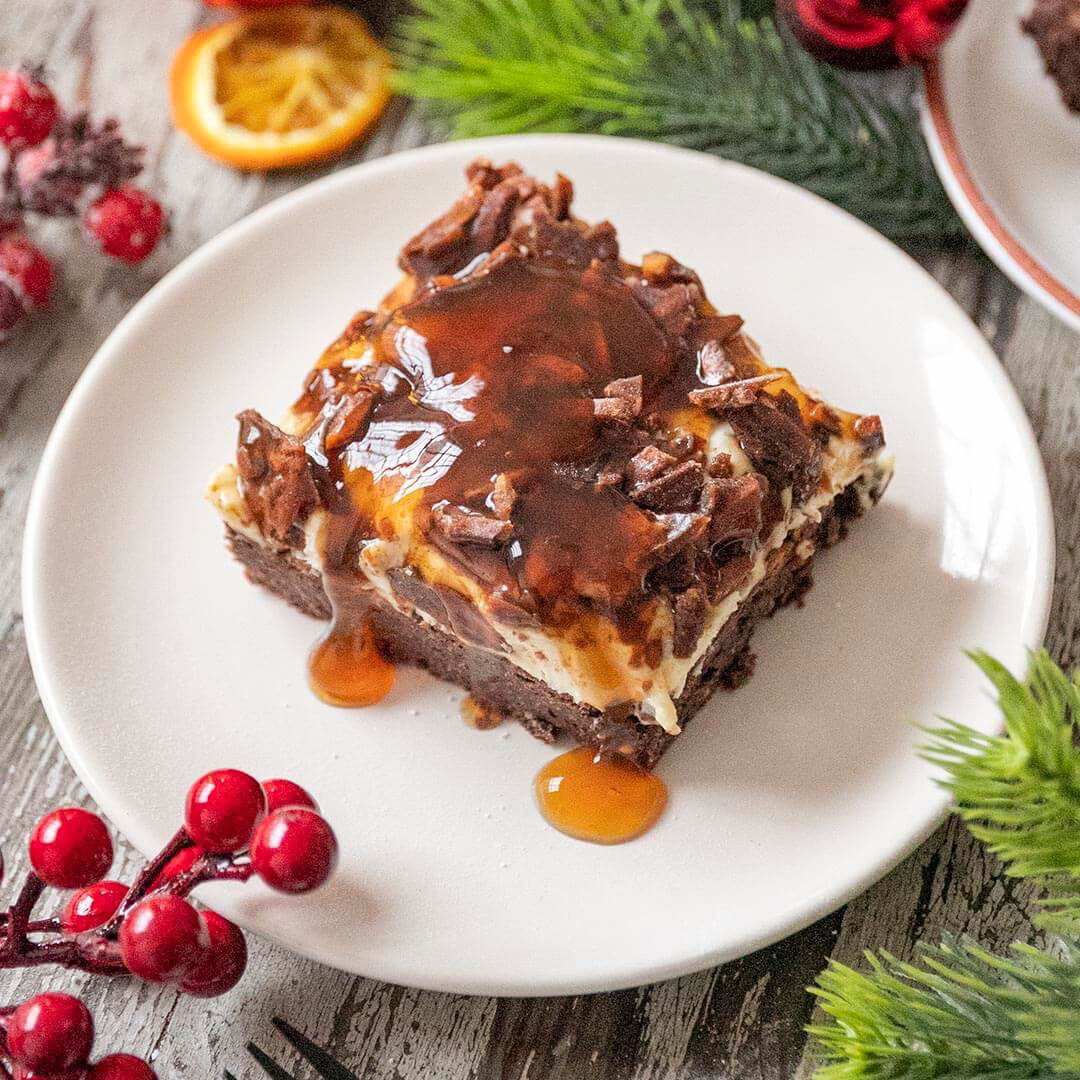 Low-Carb & Keto Gebrannte Mandeln Blechkuchen