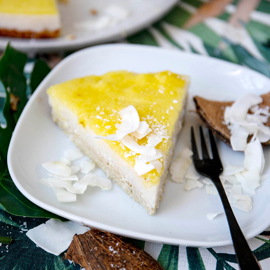 Low-Carb & Keto Ananas-Puddingtorte