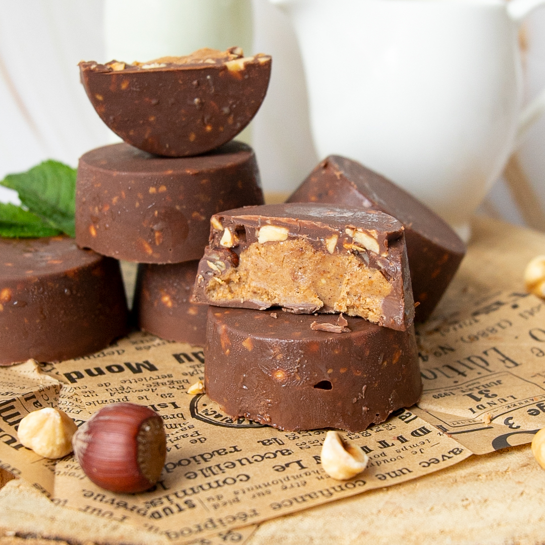 Low-Carb Haselnuss-Milchcreme Cups