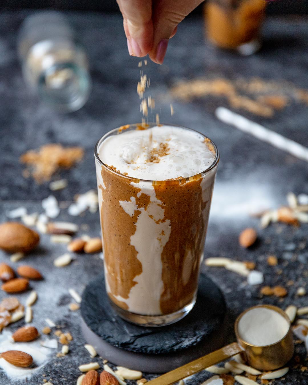 Low-Carb Ketobooster Karamell-Mandel-Shake