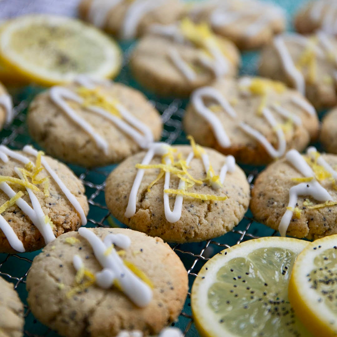 Low-Carb & Keto Mohn-Zitronen Cookies