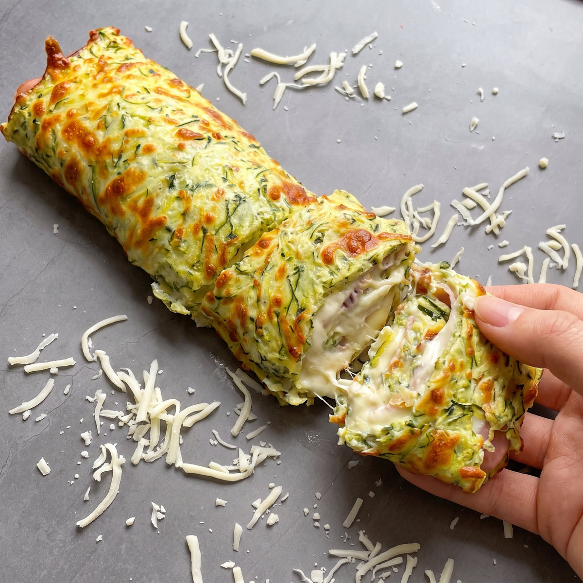 Low-Carb Zucchini Rolle