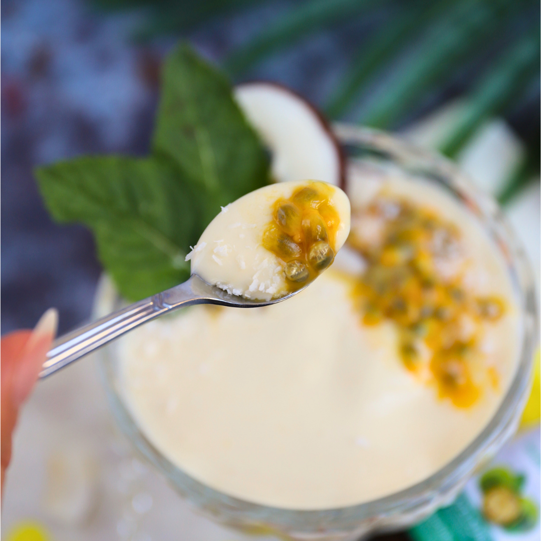 Low-Carb Tropical Cream Dream mit Mönchsfrucht