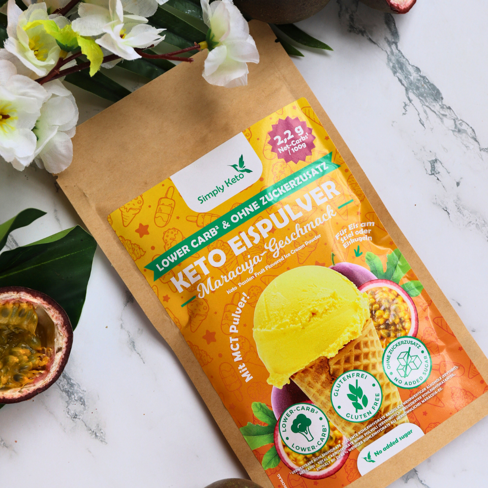 Lower-Carb* & Keto Eispulver | Maracuja
