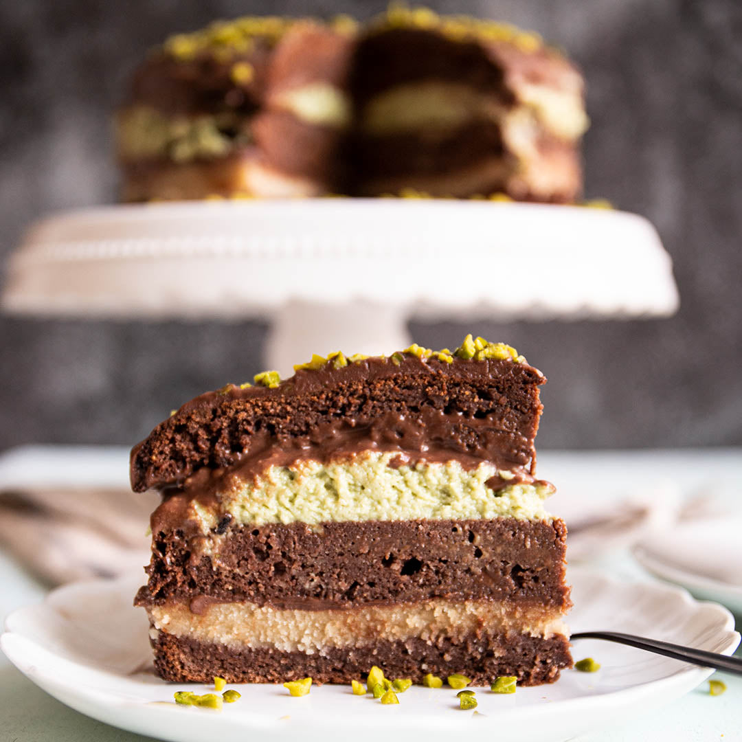 Low-Carb & Keto Schoko-Marzipan-Torte