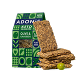 Keto Cracker | Oliven & Chia Samen