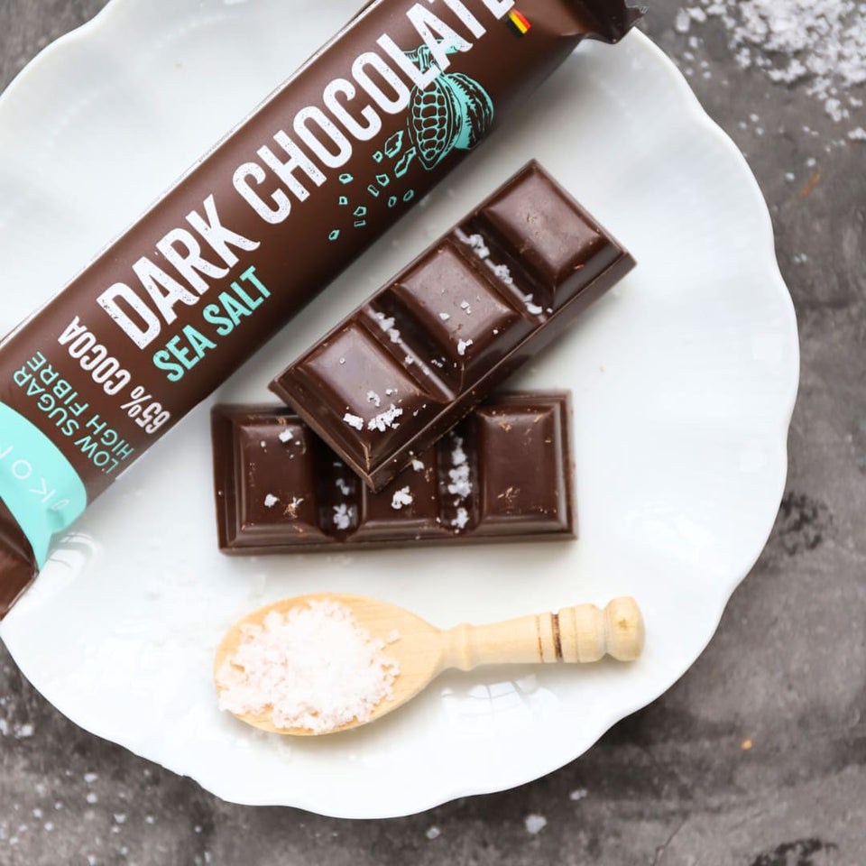 Dark Chocolate Sea Salt Schokoriegel | 20er Maxipack