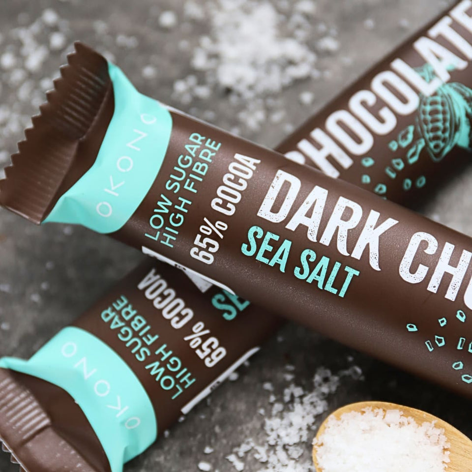 Dark Chocolate Sea Salt Schokoriegel | 20er Maxipack