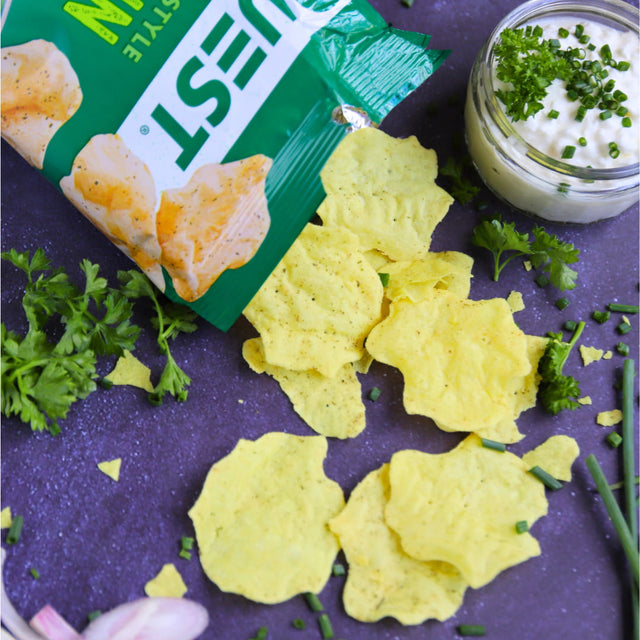 Sour Cream & Onion Protein Chips Original Style  | 8er Maxipack