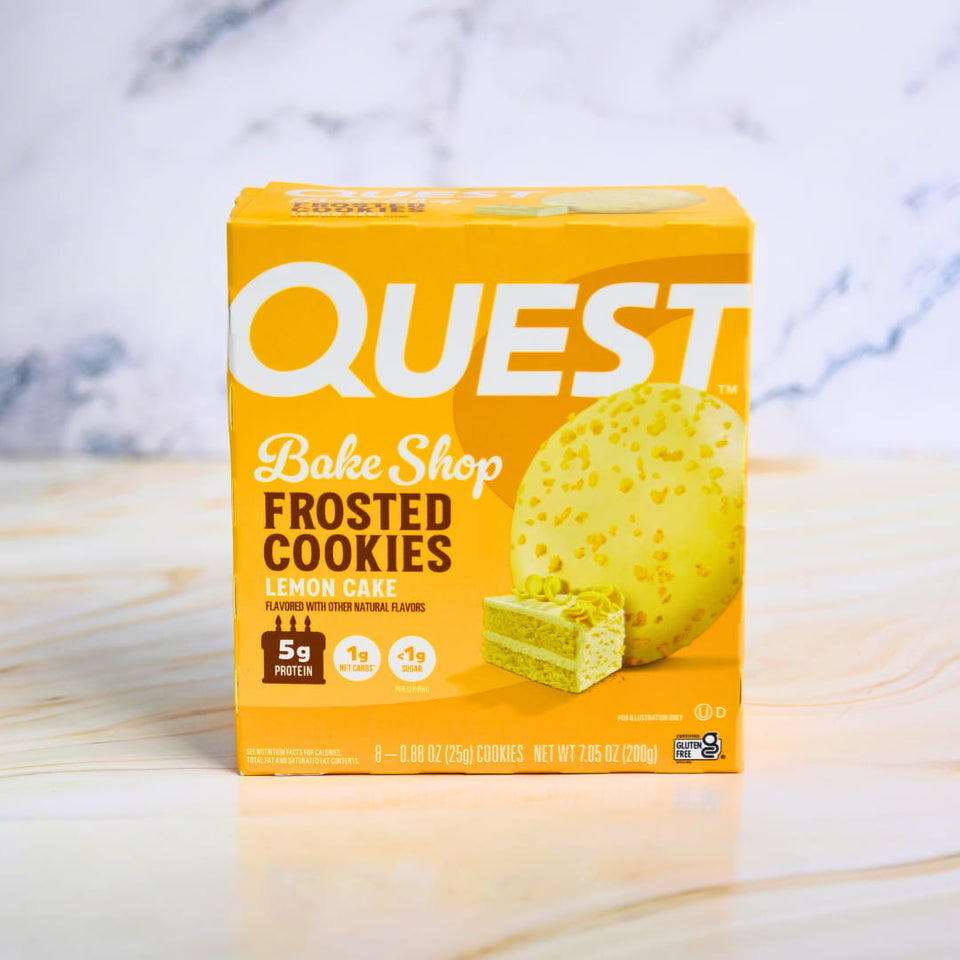 Lemon Cake Frosted Protein Cookies | 8er Pack