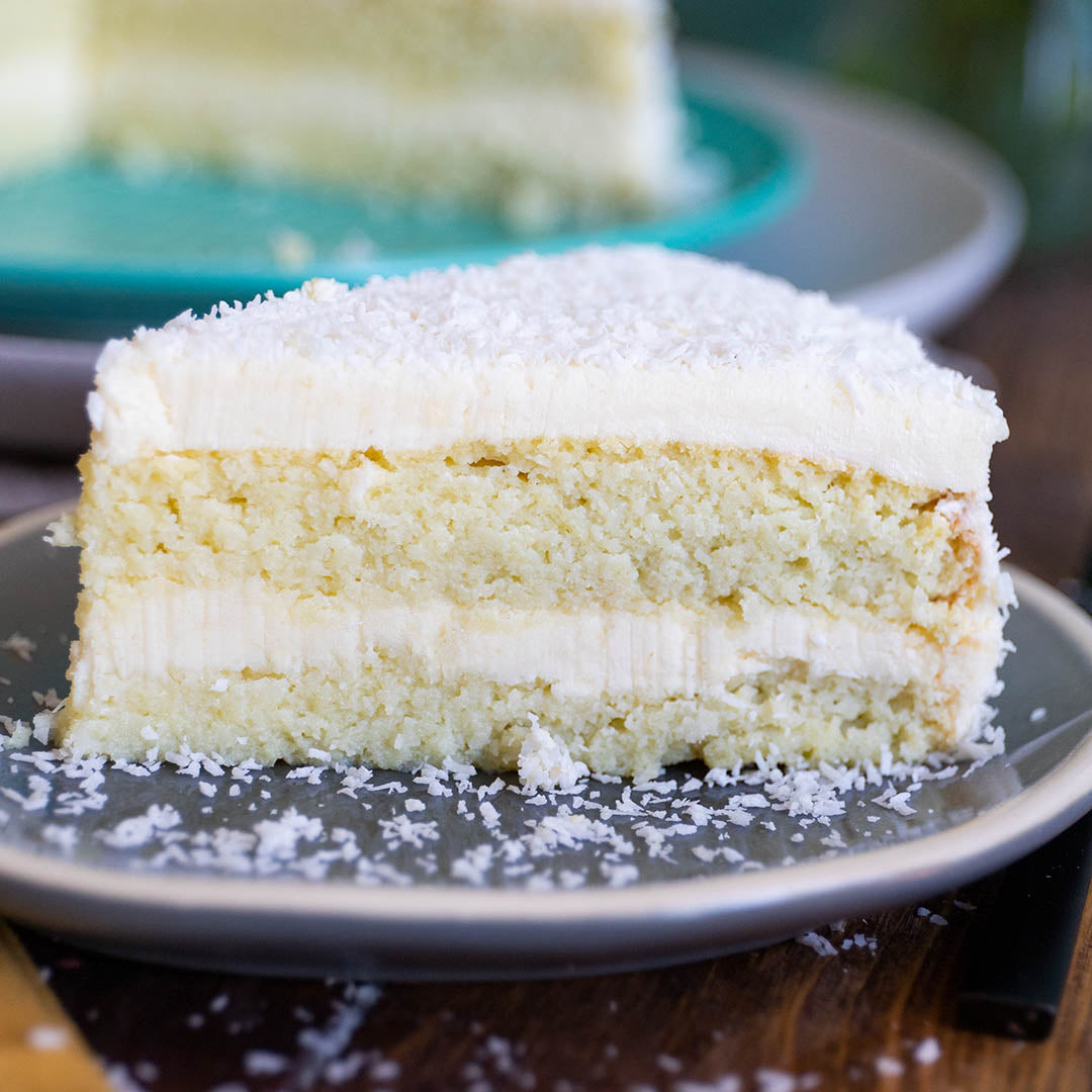 Low-Carb & Keto Kokos-Mandel-Torte