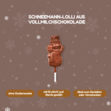 Schneemann-Schokoladenlolli Vollmilch 10 g