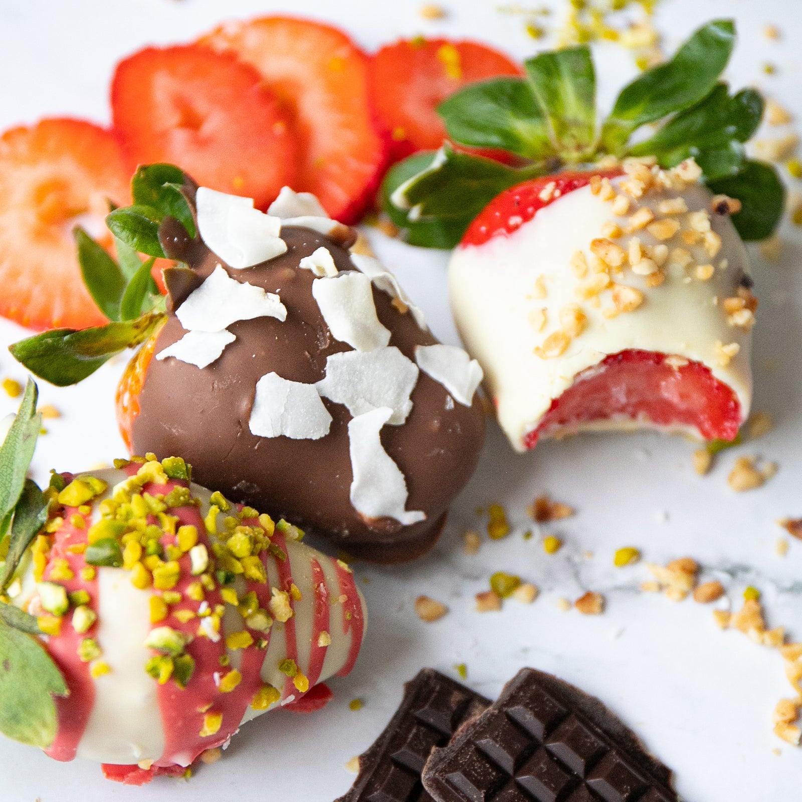 Schoko-Erdbeeren ohne Zuckerzusatz