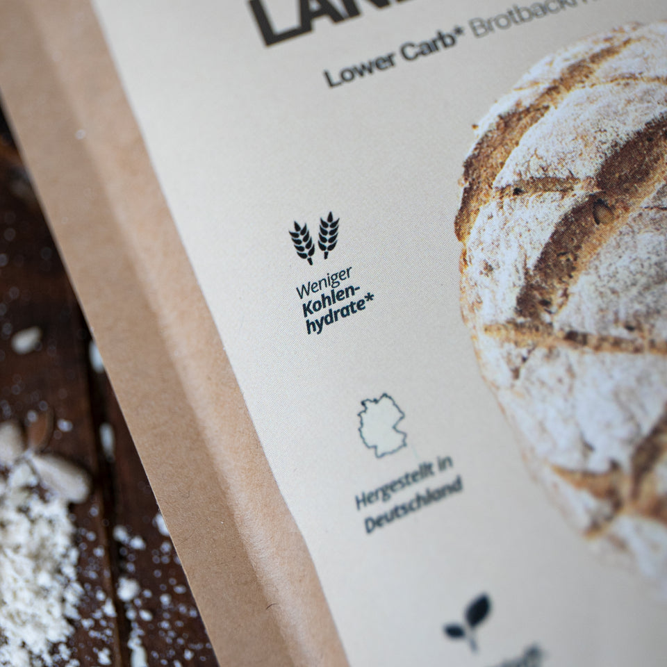 Lower-Carb* Landbrot Natur Backmischung