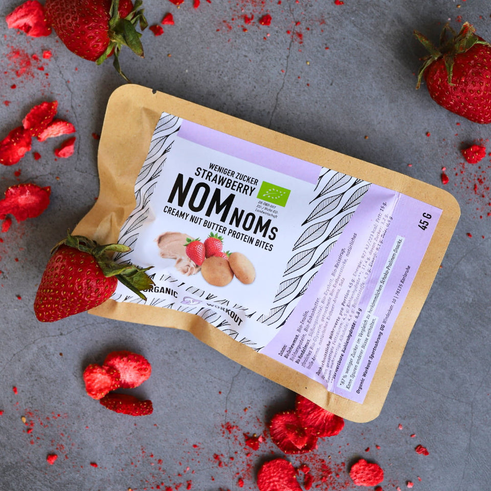 NomNoms Protein Bites | Strawberry  | Bio