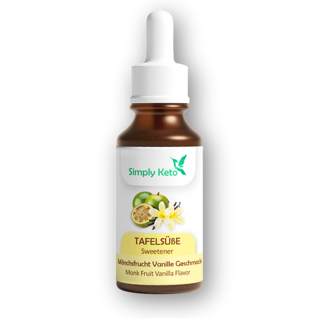 Mönchsfrucht + VANILLE Geschmack - flüssige Tafelsüße ohne Zucker | 50ml