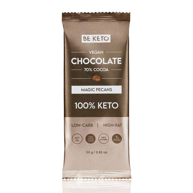 Vegane Keto Schokolade mit MCT-Öl - Magische Pekannüsse