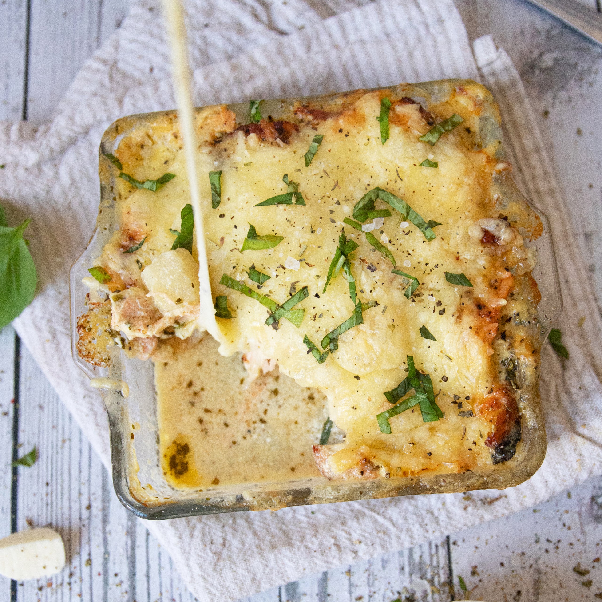 Low-Carb & Keto Sellerie-Lachs-Auflauf