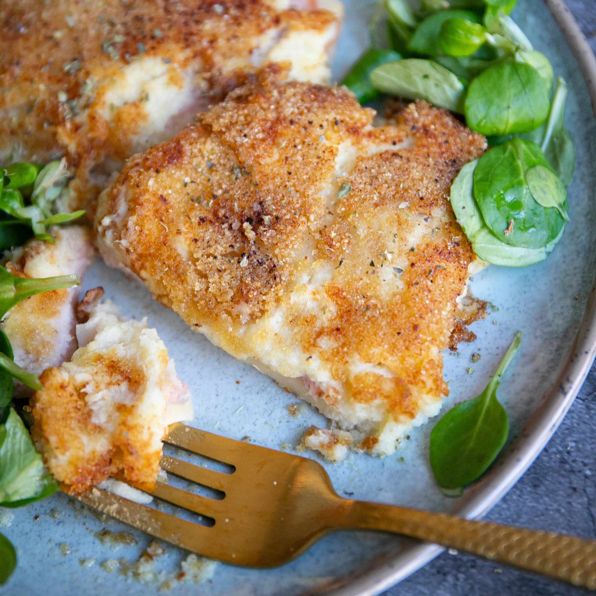 Low-Carb & Keto "Cordon Bleu" aus Püree
