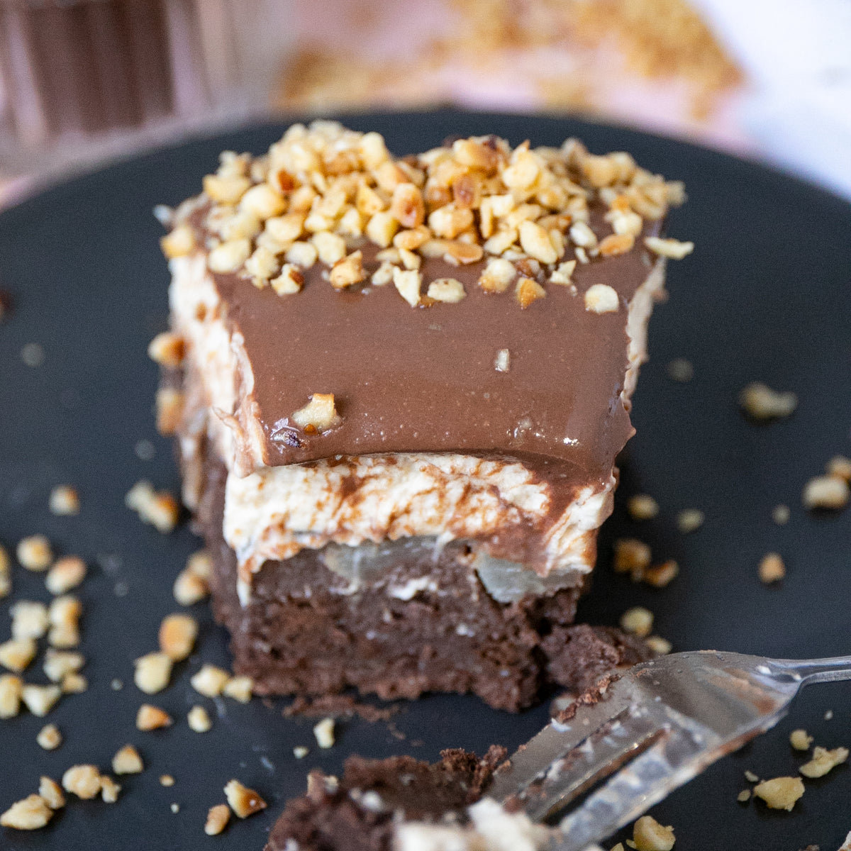Low-Carb  & Keto Birnen-Haselnuss-Torte