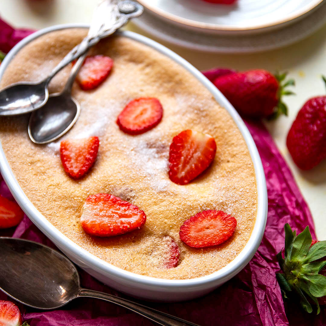 Low-Carb Clafoutis mit Beeren