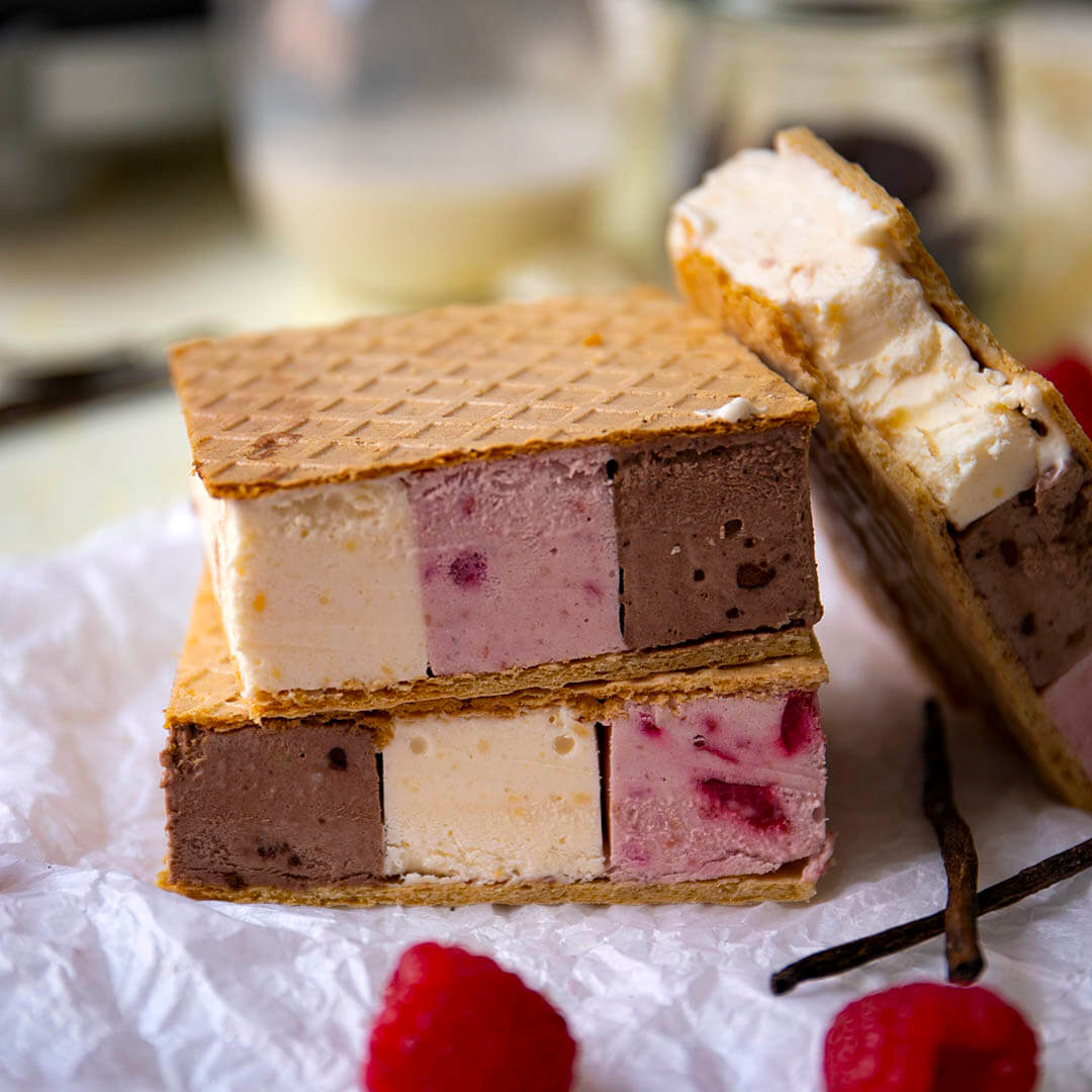 Zuckerfreies Fürst Pückler Eis-Sandwich