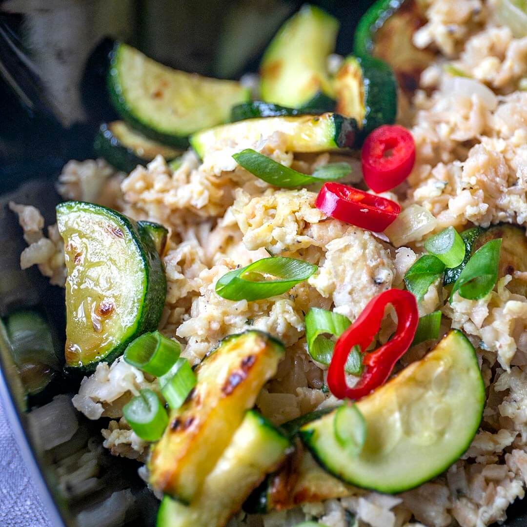 Gebratener Keto Eier-Reis