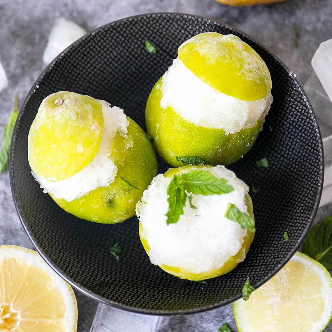 Zuckerfreies Zitronensorbet – Keto-tauglich