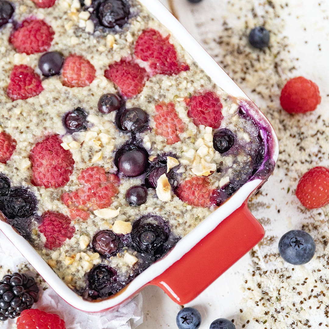 Gebackenes Low-Carb & Keto Porridge
