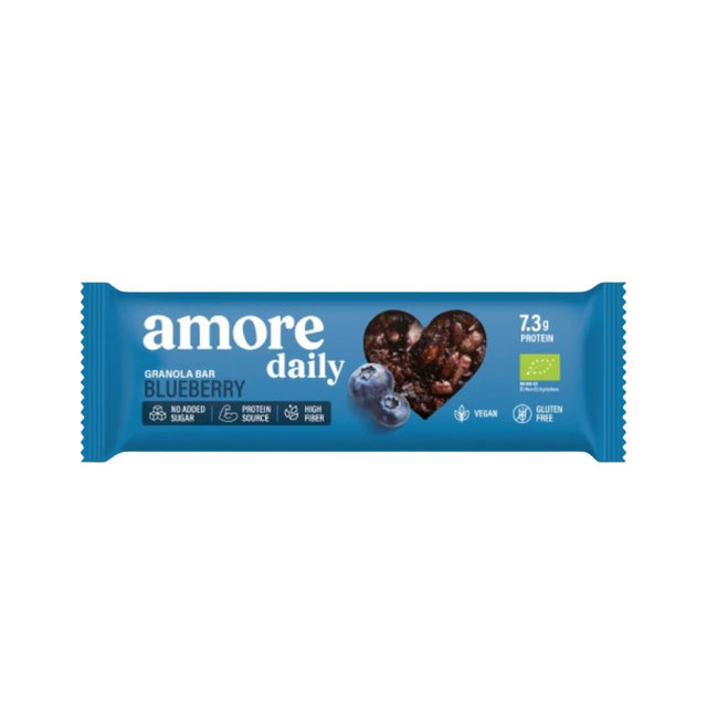 Lower-Carb* Granola Bar | Blaubeere
