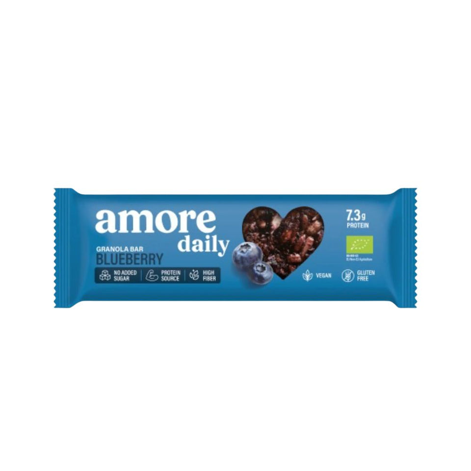 Lower-Carb* Granola Bar | Blaubeere