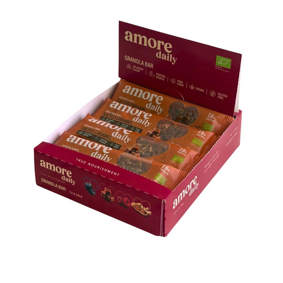 Lower-Carb* Granola Bar | Salted Caramel | Maxipack mit 12 Stück