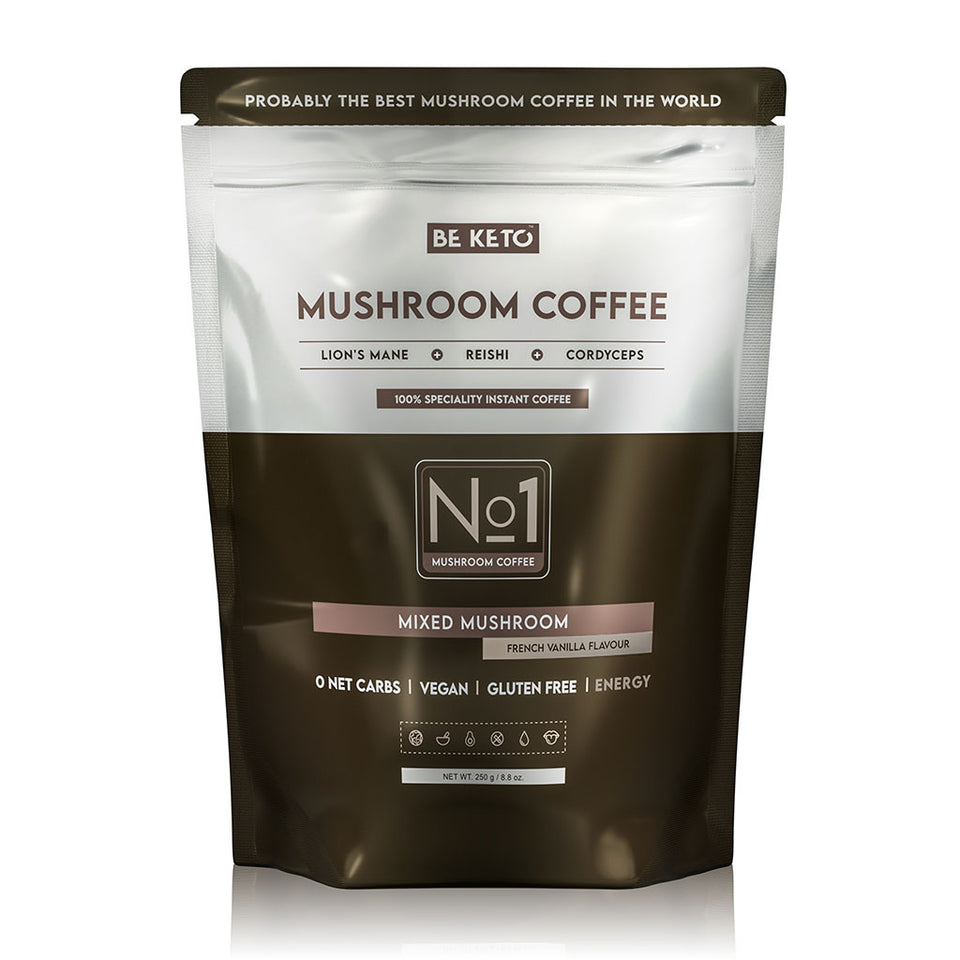 Instant Kaffee | Mushroom (Lion’s Mane & Cordyceps & Reishi) | Französische Vanille