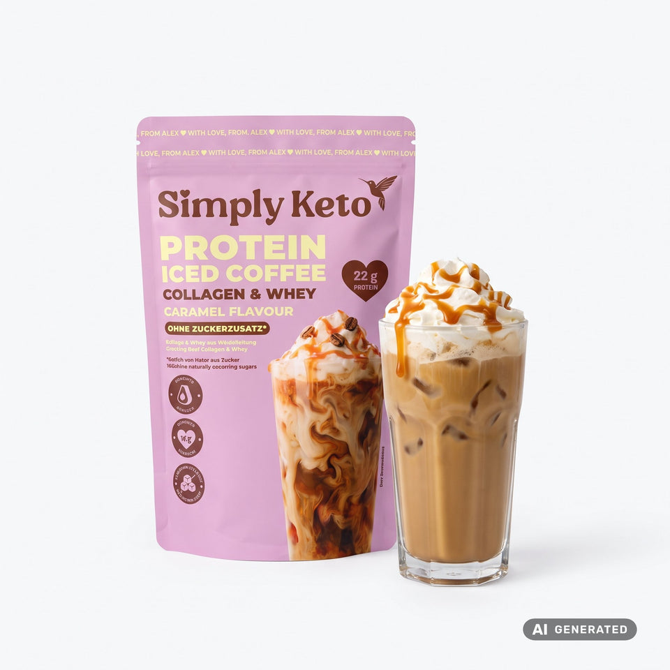 Lower-Carb* Protein Eiskaffee | Karamell
