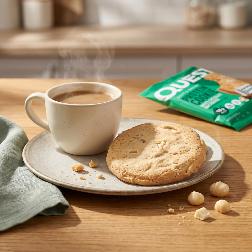 White Chocolate Macadamia Protein Cookie