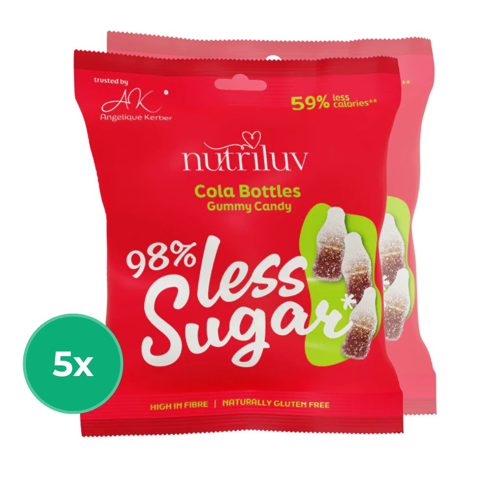Less Sugar - Colaflaschen | 5x50g