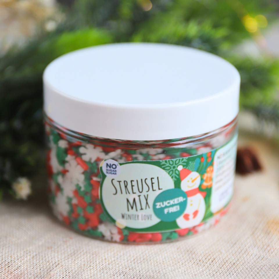Zuckerfreier Streuselmix Winter Love