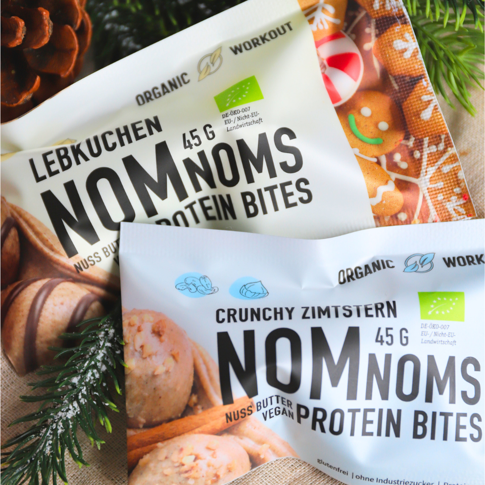 NomNoms Protein Bites Lebkuchen und Zimtstern