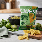 Salsa Verde Protein Chips Tortilla Style  | 8er Maxipack